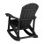Flash Furniture JJ-C14705-BK-GG Black All-Weather Poly Resin Wood Adirondack Rocking Chair addl-5