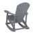 Flash Furniture JJ-C14705-GY-GG Gray All-Weather Poly Resin Wood Adirondack Rocking Chair addl-5