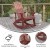 Flash Furniture JJ-C14705-RED-GG All Weather Red Poly Resin Wood Adirondack Rocking Chair addl-3