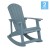 Flash Furniture JJ-C14705-SFM-2-GG Sea Foam All Weather Poly Resin Wood Adirondack Rocking Chair, Set of 2 addl-2