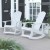 Flash Furniture JJ-C14705-WH-2-GG White All Weather Poly Resin Wood Adirondack Rocking Chair, Set of 2 addl-1
