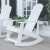 Flash Furniture JJ-C14705-WH-GG White All Weather Poly Resin Wood Adirondack Rocking Chair addl-1