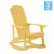 Flash Furniture JJ-C14705-YLW-2-GG Yellow All Weather Poly Resin Wood Adirondack Rocking Chair, Set of 2 addl-2