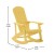 Flash Furniture JJ-C14705-YLW-2-GG Yellow All Weather Poly Resin Wood Adirondack Rocking Chair, Set of 2 addl-5