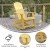 Flash Furniture JJ-C14705-YLW-GG Yellow All Weather Poly Resin Wood Adirondack Rocking Chai addl-3