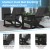 Flash Furniture JJ-C14709-2-T14001-BK-GG Black Modern All-Weather 2-Slat Poly Resin Rocking Adirondack Chair with Side Table, Set of 2 addl-3