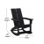 Flash Furniture JJ-C14709-2-T14001-BK-GG Black Modern All-Weather 2-Slat Poly Resin Rocking Adirondack Chair with Side Table, Set of 2 addl-5