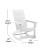 Flash Furniture JJ-C14709-2-T14001-WH-GG White Modern All-Weather 2-Slat Poly Resin Rocking Adirondack Chair with Side Table, Set of 2 addl-5