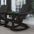 Flash Furniture JJ-C14709-BK-GG Modern Black All-Weather 2-Slat Poly Resin Wood Rocking Adirondack Chair addl-1