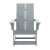 Flash Furniture JJ-C14709-GY-2-GG Modern Gray All-Weather 2-Slat Poly Resin Rocking Adirondack Chair, Set of 2 addl-11
