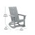 Flash Furniture JJ-C14709-GY-2-GG Modern Gray All-Weather 2-Slat Poly Resin Rocking Adirondack Chair, Set of 2 addl-5