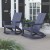Flash Furniture JJ-C14709-NV-2-GG Modern Navy All-Weather 2-Slat Poly Resin Rocking Adirondack Chair, Set of 2 addl-1