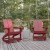 Flash Furniture JJ-C14709-RED-2-GG Red All Weather Dual Slat Back Poly Resin Wood Adirondack Rocking Chair, Set of 2 addl-1
