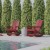 Flash Furniture JJ-C14709-RED-2-GG Red All Weather Dual Slat Back Poly Resin Wood Adirondack Rocking Chair, Set of 2 addl-7