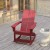 Flash Furniture JJ-C14709-RED-GG Red All Weather Dual Slat Back Poly Resin Wood Adirondack Rocking Chair, addl-5