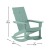 Flash Furniture JJ-C14709-SFM-2-GG Sea Foam All Weather Dual Slat Back Poly Resin Wood Adirondack Rocking Chair, Set of 2 addl-5