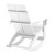 Flash Furniture JJ-C14709-WH-GG White All-Weather 2-Slat Poly Resin Rocking Adirondack Chair addl-11