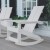Flash Furniture JJ-C14709-WH-GG White All-Weather 2-Slat Poly Resin Rocking Adirondack Chair addl-1
