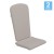 Flash Furniture JJ-CSN14501-CREAM-2-GG Cream All Weather Indoor/Outdoor High Back Adirondack Chair Cushions, Set of 2 addl-2