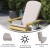 Flash Furniture JJ-CSN14501-CREAM-2-GG Cream All Weather Indoor/Outdoor High Back Adirondack Chair Cushions, Set of 2 addl-4