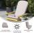 Flash Furniture JJ-CSN14501-CREAM-2-GG Cream All Weather Indoor/Outdoor High Back Adirondack Chair Cushions, Set of 2 addl-4