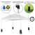 Flash Furniture JJ-GZ10PKG183Z-WH-GG Otis 10
