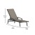 Flash Furniture JJ-LC323-BLK-BR-GG All-Weather Adjustable Chaise Lounge Chair with Arms, Black/Brown addl-4