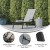 Flash Furniture JJ-LC323-BLK-GRY-GG All-Weather Adjustable Chaise Lounge Chair with Arms, Black/Gray addl-3