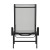 Flash Furniture JJ-LC323-BLK-GRY-GG All-Weather Adjustable Chaise Lounge Chair with Arms, Black/Gray addl-7