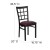 Flash Furniture XU-DG6Q3BWIN-BURV-GG Black Window Back Metal Chair with Burgundy Vinyl Seat addl-1