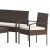 Flash Furniture JJ-S312-BNBG-GG 4 Piece Brown Patio Set with Steel Frame and Beige Cushions addl-9