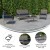 Flash Furniture JJ-S312-GYNV-GG 4 Piece Gray Patio Set with Steel Frame and Navy Cushions addl-3