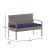 Flash Furniture JJ-S312-GYNV-GG 4 Piece Gray Patio Set with Steel Frame and Navy Cushions addl-4