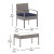 Flash Furniture JJ-S312-GYNV-GG 4 Piece Gray Patio Set with Steel Frame and Navy Cushions addl-5
