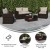 Flash Furniture JJ-S351-BNBG-GG 4 Piece Brown Patio Set with Beige Back Pillows and Seat Cushions addl-3