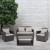 Flash Furniture JJ-S351-GG 4 Piece Black Patio Set with Gray Back Pillows and Seat Cushions addl-1