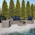 Flash Furniture JJ-S351-GYNV-GG 4 Piece Light Gray Patio Set with Navy Back Pillows and Seat Cushions addl-1