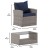 Flash Furniture JJ-S351-GYNV-GG 4 Piece Light Gray Patio Set with Navy Back Pillows and Seat Cushions addl-5