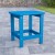 Flash Furniture JJ-T14001-BLU-GG Blue All-Weather Poly Resin Wood Adirondack Side Table addl-1