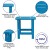 Flash Furniture JJ-T14001-BLU-GG Blue All-Weather Poly Resin Wood Adirondack Side Table addl-3