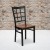Flash Furniture XU-DG6Q3BWIN-CHYW-GG Black Window Back Metal Chair with Cherry Wood Seat addl-1