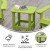Flash Furniture JJ-T14001-LM-GG Lime Green All-Weather Poly Resin Wood Adirondack Side Table addl-3