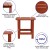 Flash Furniture JJ-T14001-RED-GG Red All-Weather Poly Resin Wood Adirondack Side Table addl-3