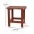 Flash Furniture JJ-T14001-RED-GG Red All-Weather Poly Resin Wood Adirondack Side Table addl-4