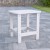Flash Furniture JJ-T14001-WH-GG White All-Weather Poly Resin Wood Adirondack Side Table addl-1