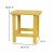Flash Furniture JJ-T14001-YLW-GG Yellow All-Weather Poly Resin Wood Adirondack Side Table addl-4