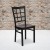 Flash Furniture XU-DG6Q3BWIN-MAHW-GG Black Window Back Metal Chair with Mahogany Wood Seat addl-1