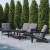 Flash Furniture JJ-T14022-BK-GG Black All-Weather Poly Resin Wood Two Tiered Adirondack Slatted Coffee Table addl-6