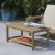 Flash Furniture JJ-T14022-BR-GG Natural All-Weather Poly Resin Wood Two Tiered Adirondack Slatted Coffee Table addl-1