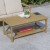 Flash Furniture JJ-T14022-BR-GG Natural All-Weather Poly Resin Wood Two Tiered Adirondack Slatted Coffee Table addl-5